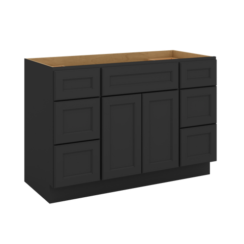 J&K Charcoal E2 Vanity Sink Combo 48" W x 33" H x 21" D