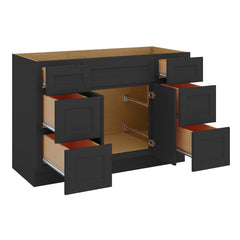 J&K Charcoal E2 Vanity Sink Combo 48" W x 33" H x 21" D