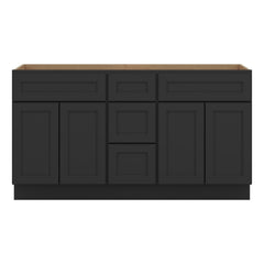 J&K Charcoal E2 Vanity Sink Combo 60" W x 33" H x 21" D