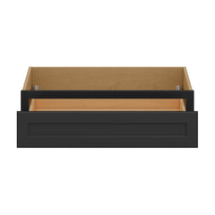 J&K Charcoal E2 36" W x 7-1/2" H or 8-1/2" H Knee Drawer