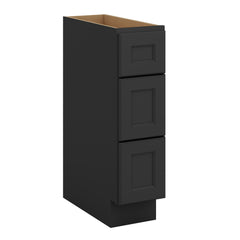 J&K Charcoal E2 Vanity 3 Drawer Base 09" W x 33" H x 21" D