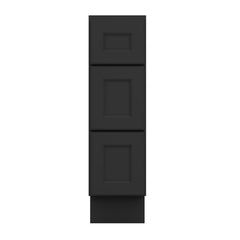 J&K Charcoal E2 Vanity 3 Drawer Base 09" W x 33" H x 21" D