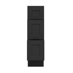 J&K Charcoal E2 Vanity 3 Drawer Base 09" W x 33" H x 21" D