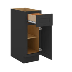 J&K Charcoal E2 Vanity Base Door/Drawer 12" W x 33" H x 21" D