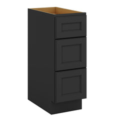 J&K Charcoal E2 Vanity 3 Drawer Base 12" W x 33" H x 21" D