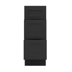 J&K Charcoal E2 Vanity 3 Drawer Base 12" W x 33" H x 21" D