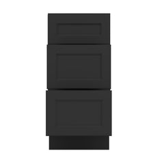 J&K Charcoal E2 Vanity 3 Drawer Base 15" W x 33" H x 21" D