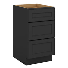 J&K Charcoal E2 Vanity 3 Drawer Base 18" W x 33" H x 21" D