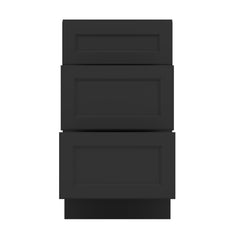 J&K Charcoal E2 Vanity 3 Drawer Base 18" W x 33" H x 21" D