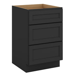 J&K Charcoal E2 Vanity 3 Drawer Base 21" W x 33" H x 21" D