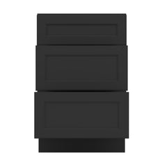 J&K Charcoal E2 Vanity 3 Drawer Base 21" W x 33" H x 21" D