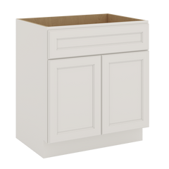 J&K Dove E1 Vanity Base Sink Door/False Drawer 30" W x 33" H x 21" D