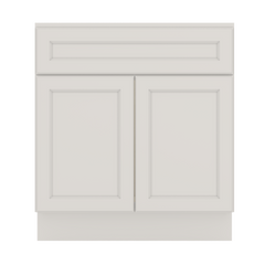 J&K Dove E1 Vanity Base Sink Door/False Drawer 30" W x 33" H x 21" D