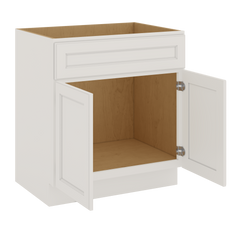 J&K Dove E1 Vanity Base Sink Door/False Drawer 30" W x 33" H x 21" D