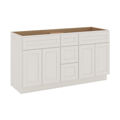 J&K Dove E1 Vanity Sink Combo 60" W x 33" H x 21" D