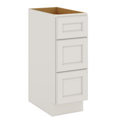 J&K Dove E1 Vanity 3 Drawer Base 12" W x 33" H x 21" D