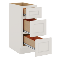 J&K Dove E1 Vanity 3 Drawer Base 12" W x 33" H x 21" D
