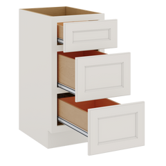 J&K Dove E1 Vanity 3 Drawer Base 15" W x 33" H x 21" D
