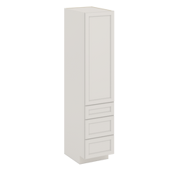J&K Dove E1 Vanity Linen with bottom Drawers 18" W x 81" H x 24" D