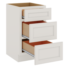 J&K Dove E1 Vanity 3 Drawer Base 18" W x 33" H x 21" D