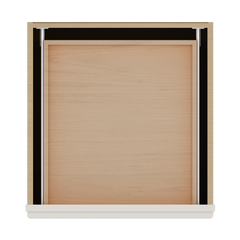 J&K Dove E1 Vanity 3 Drawer Base 24" W x 33" H x 21" D