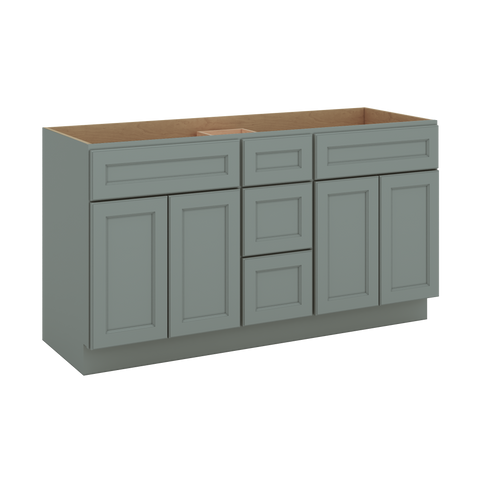 J&K Sage E3 Vanity Sink Combo 60" W x 33" H x 21" D