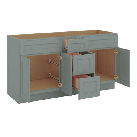 J&K Sage E3 Vanity Sink Combo 60" W x 33" H x 21" D
