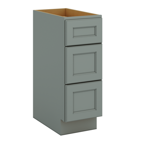 J&K Sage E3 Vanity 3 Drawer Base 12" W x 33" H x 21" D