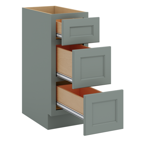 J&K Sage E3 Vanity 3 Drawer Base 12" W x 33" H x 21" D