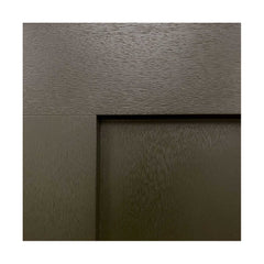 Jupiter 36 in. x 80 in. 3/4 Lite Decorative Glass Painted Black Prehung Fiberglass Exterior Door with Brickmold