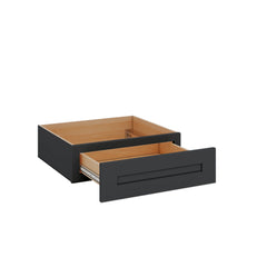 Modernform Cabinet Onyx Black Shaker 24" W X 7" H X 21" D Vanity Knee Drawer