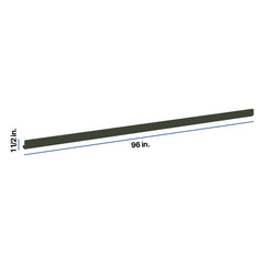 Modernform Cabinet Slim Sage Green 96" W X 1 1/2" H X 1 1/2" D Light Rail