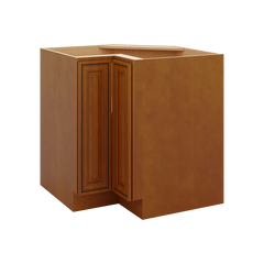 J&K Mocha Glazed K10 Base Corner 90 Lazy Susan - 33" W