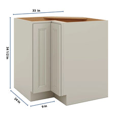 J&K Pebble B6 Base Corner 90 Lazy Susan - 33" W