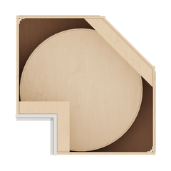 J&K Pure B5 Base Corner 90 Lazy Susan - 33" W