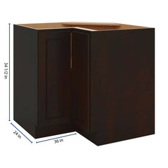J&K Espresso K8 Base Corner 90 Lazy Susan - 36" W