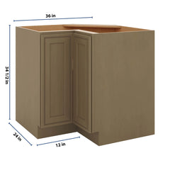 J&K Hazel H8 Base Corner 90 Lazy Susan - 36" W