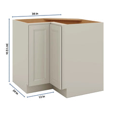 J&K Pebble B6 Base Corner 90 Lazy Susan - 36" W