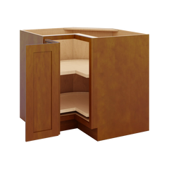 J&K Mocha Glazed K10 Base Corner 90 Lazy Susan - 36" W