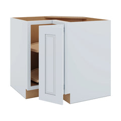 J&K White Shaker S8 Base Corner 90 Lazy Susan - 36" W