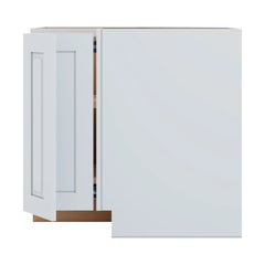 J&K White Shaker S8 Base Corner 90 Lazy Susan - 36" W
