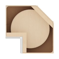 J&K Pure B5 Base Corner 90 Lazy Susan - 36" W