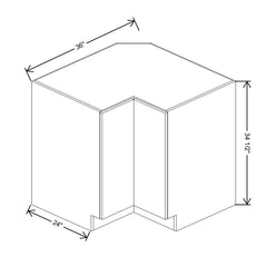 CNC Classic Versailles White 36" W Lazy Susan