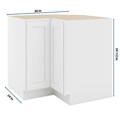 CNC Luxor 5-Piece White 36" W Lazy Susan