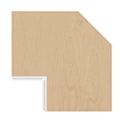 CNC Luxor 5-Piece White 36" W Lazy Susan