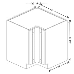 Fabuwood Allure Luna Desert Oak 33" W X 34 1/2" H X 24" D Lazy Susan Base Cabinet