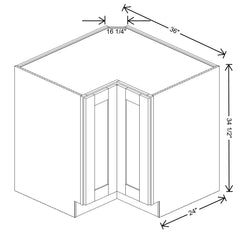 Fabuwood Allure Galaxy Desert Oak 36" W X 34 1/2" H X 24" D Lazy Susan Base Cabinet