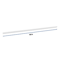 CNC Luxor 5-Piece White 96" W X 1 1/8" H Light Rail Molding