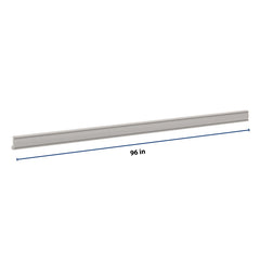 CNC Luxor 5-Piece Misty Grey 96" W X 2 1/4" H Light Rail Molding