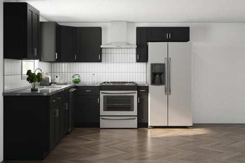 10 X 10 Onyx Black Shaker Kitchen